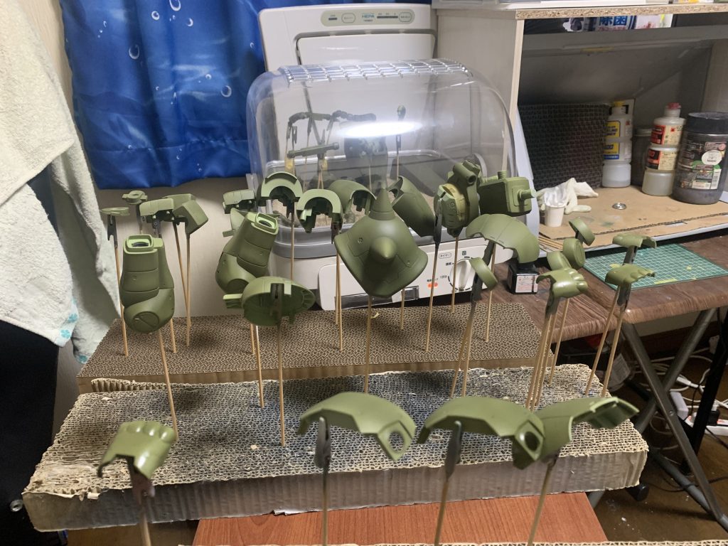 塗料の減りが凄かった