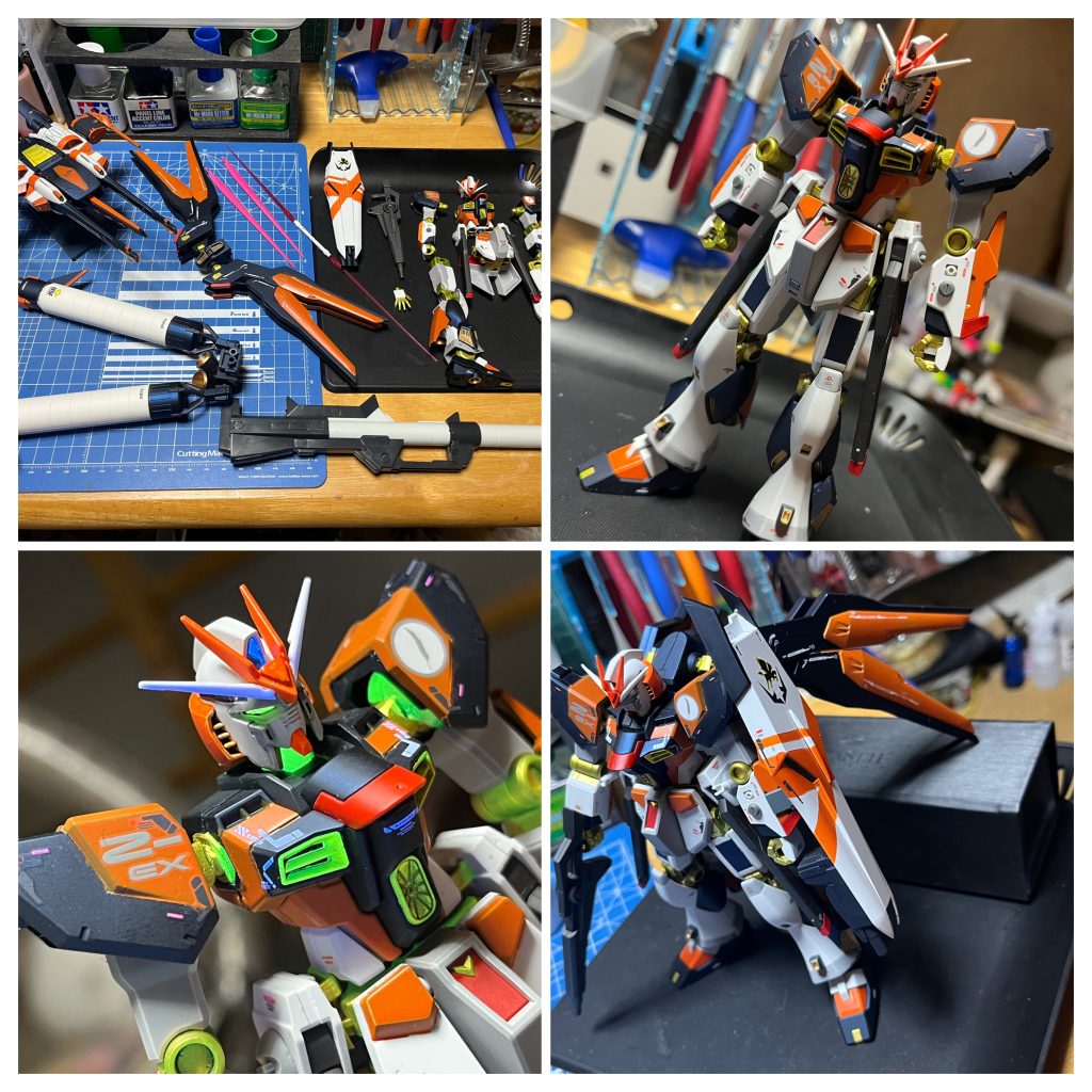 さあ、各部組み付けが終わり、感動のロールアウト…!立った、立ったよ…(*´꒳`*) 何度やってもこの瞬間はなんとも言えない感じですね…やったー!とやっちまった…?がない混ぜになった不思議な感情ですw この段階だと、あんまり強そうに見えないですよねw