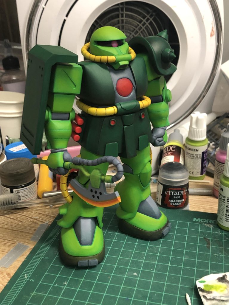 Painted by water base colour, AK, Citadel