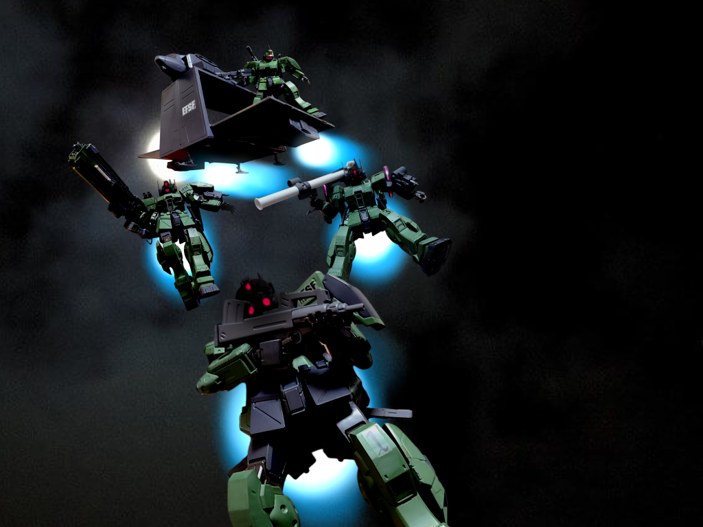 レギオス私兵「モビルスーツドロップ」クレイン「ビリジアンハウンド隊…状況開始…」