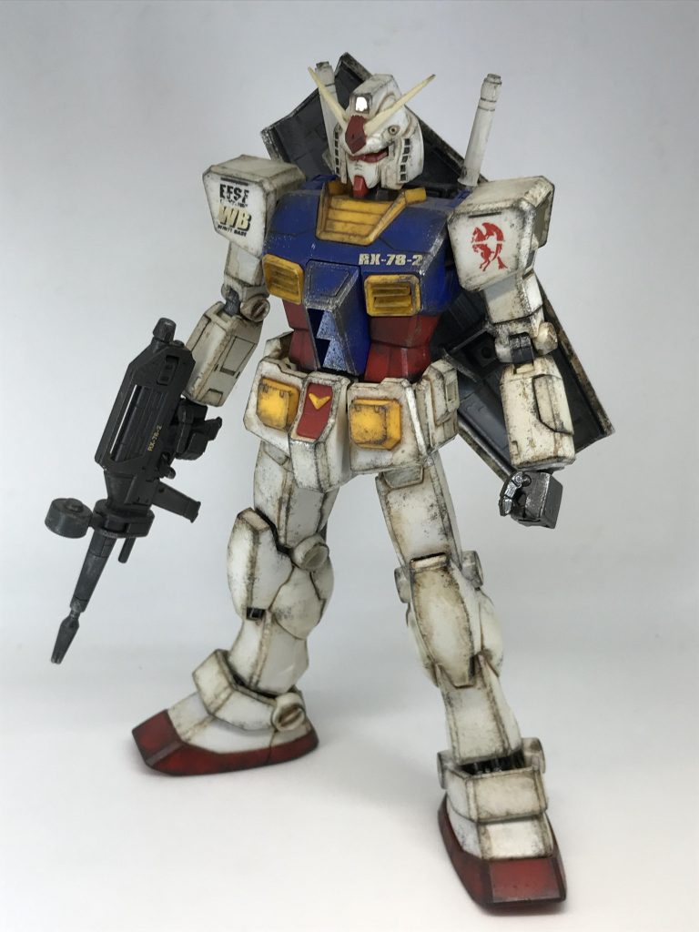 MG ガンダムVer.1.0昔、兄から譲り受けたパチ組をウェザリング練習した過去作品