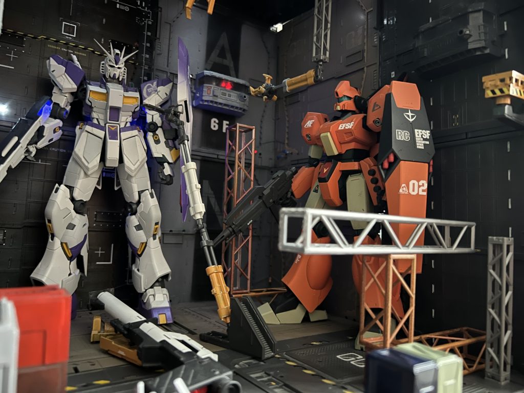 AE & 地球連邦軍🌏EFSF  MS格納庫ジオラマ–2枚目/制作者：SINANJU