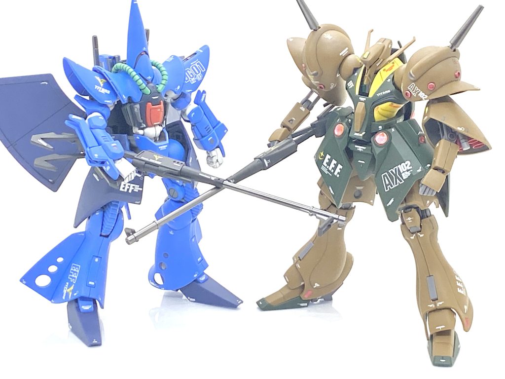 ガブスレイと。デカールのおかげで統一感は出たと思います。