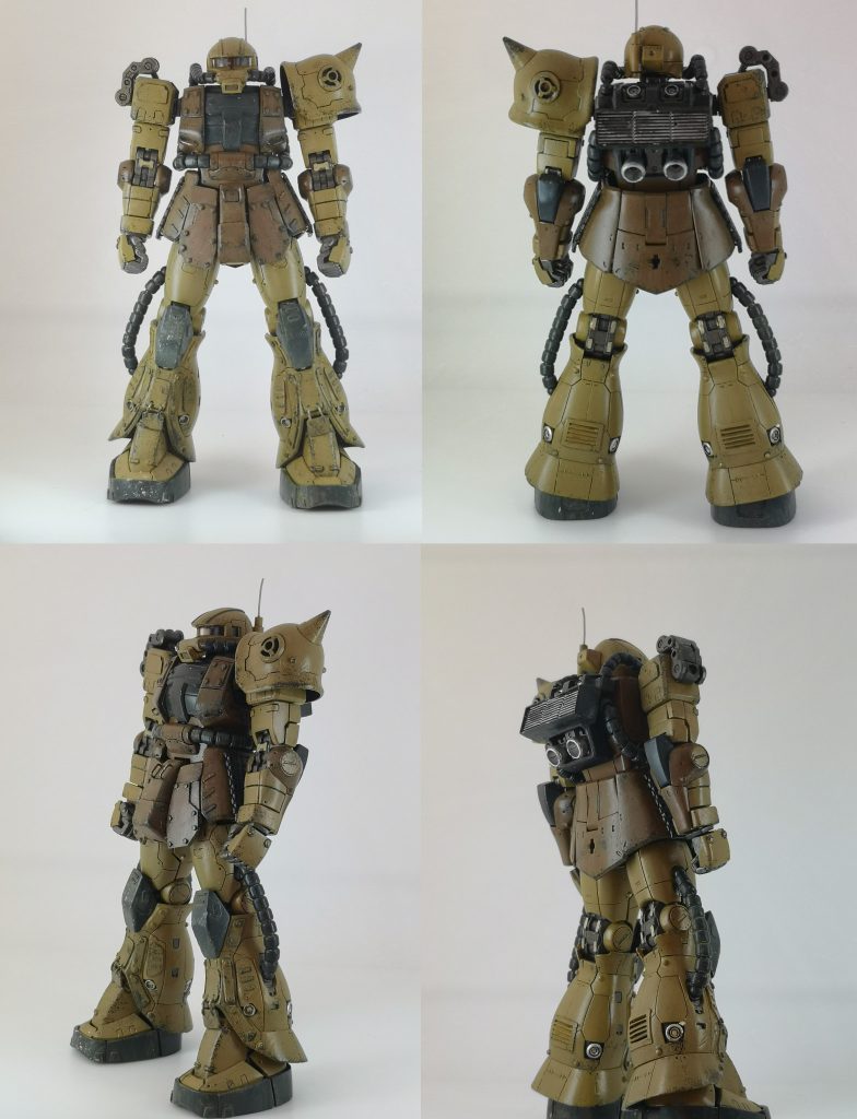 非武装状態 宇宙に比べ重力下の戦闘では脚部の破損が生還率に大きく関係する為、脚部前面を中心に装甲材を追加また脚部後面には排熱用のダクトを開口した