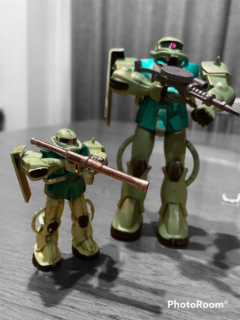 情景模型のザクと。最後まで見ていただきありがとうございます😊