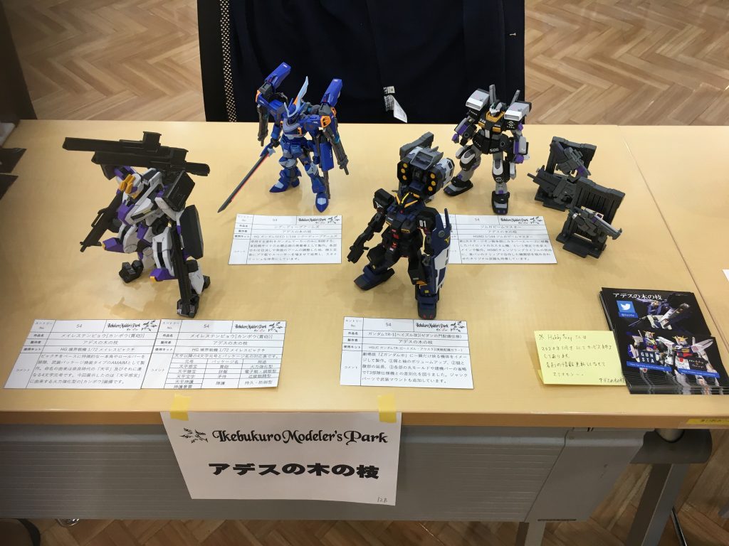 作品名：<p>本日は人生初の模型展示会「池袋モデラーズパークRe:2nd」に参加してきました。 自己紹介の場になるため、別作品のキット1つ+GUNSTAさんのコンテストやお題企画向けに製作したヘイズル改、ジムⅢビームマスター、シグーデ […]</p>