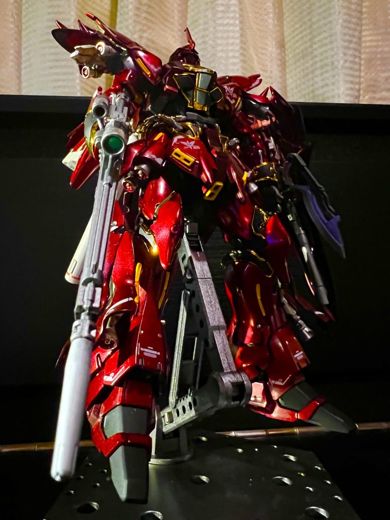シナンジュ RG キャンディ塗装＋メタルパーツによるディテールアップ–2枚目/制作者：@ffxi1031
