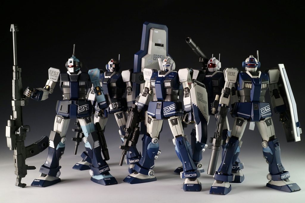 オリジンMSD系のジム小隊でした閲覧いただきどうもありがとうございました