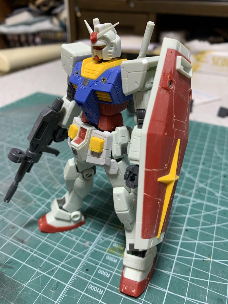 筋彫りディテールアップ後。この後ももう少し弄りました。