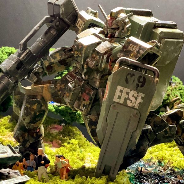 こちら練馬駐屯地所属09-2現在、避難民の救出中、オクレ… 陸戦ガンダム　改造