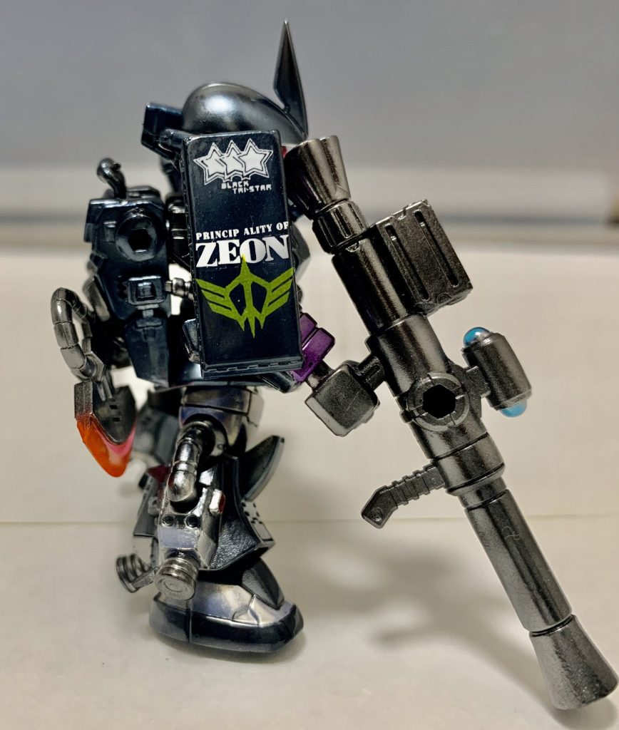 モビルスーツアンサンブル　ガイア専用高機動型ザクⅡ(オリジン版黒い三連星仕様)–2枚目/制作者：ガシャポン魂