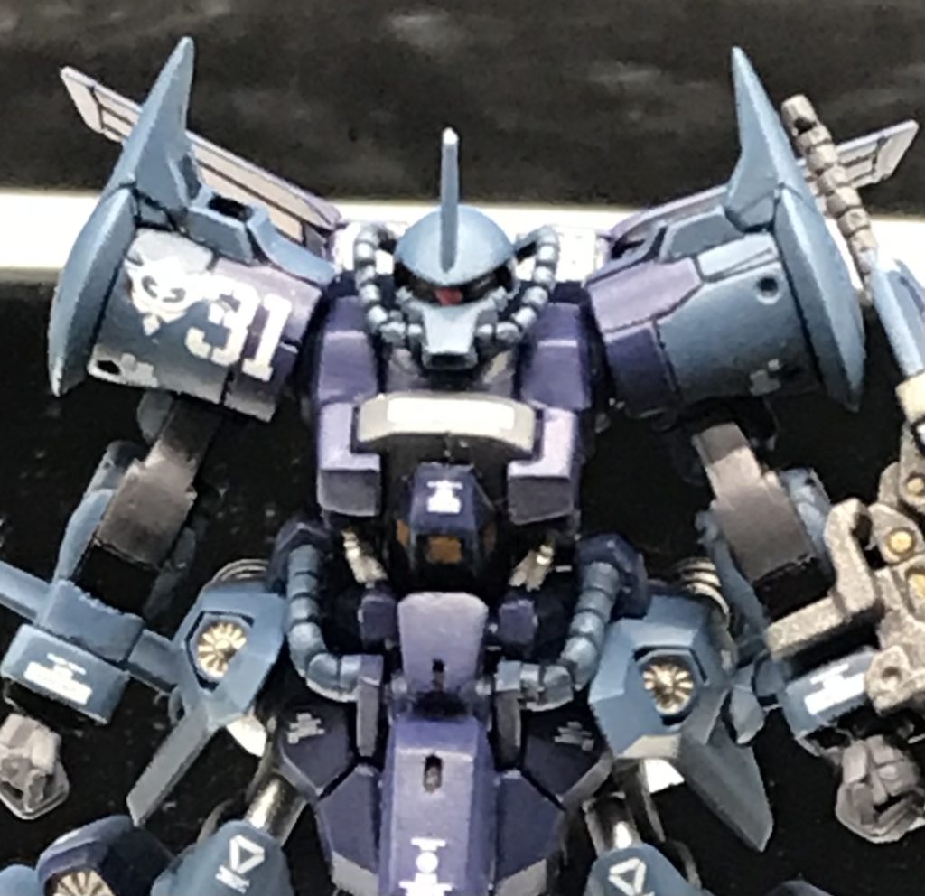 アップ！モノアイはもう少し加工してもよかったかな😅