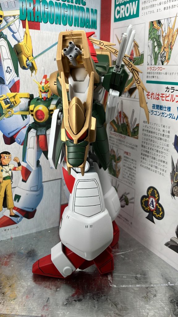 旧キット1/100 ドラゴンガンダム–3枚目/制作者：ぐだ介