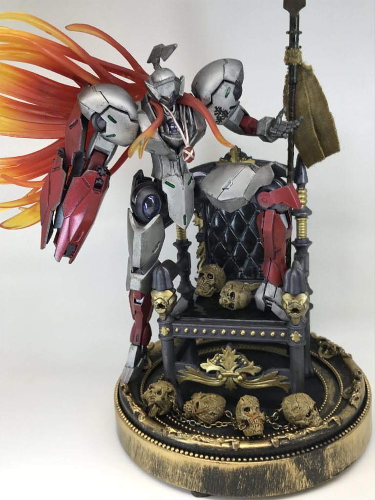 この風になびく後ろ髪…めっちゃカッコ良くないですか?MSに髪の毛ってなんだよ…いいんですカッコよければ🙄ジェネシックガオガイガー?やアニメ版獣神ライガーもこんな髪生えてるでしょ?