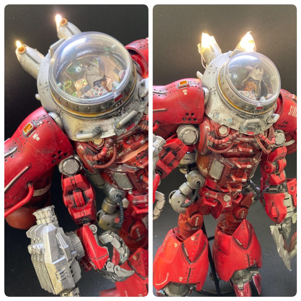 深海の暗い中での曳航の為、100均の簡易イルミネーションを使ってみました^ ^