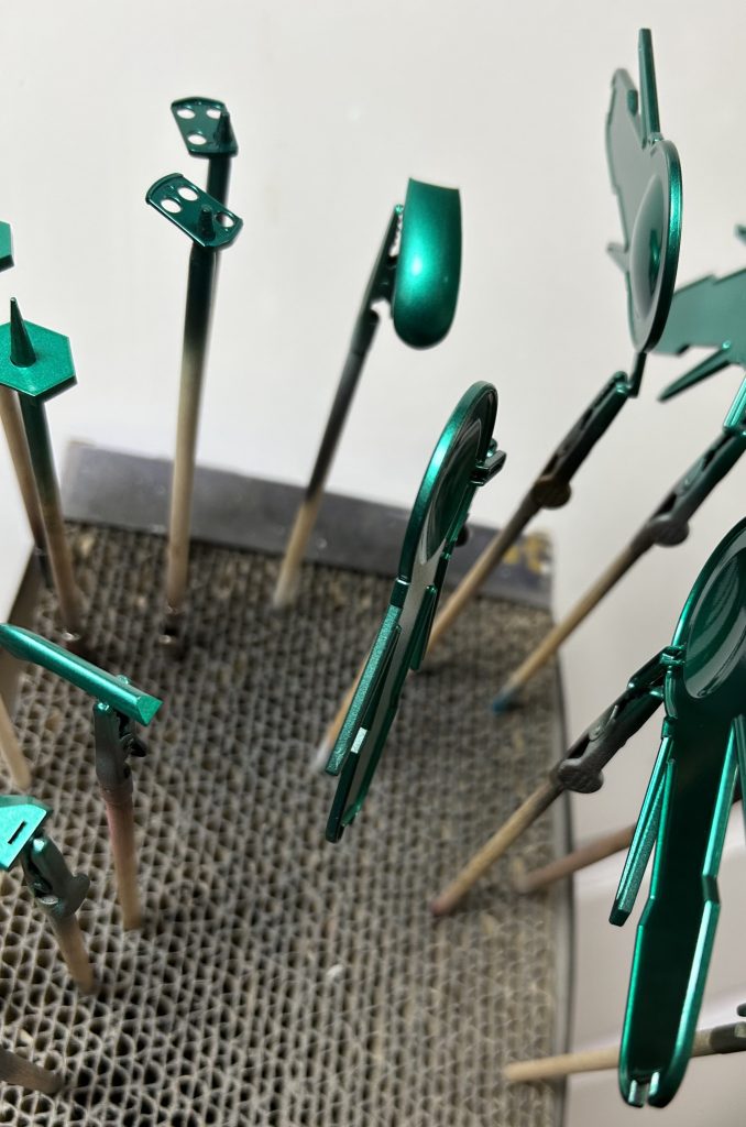 クリアグリーンとクリアブルーで調色しました☆