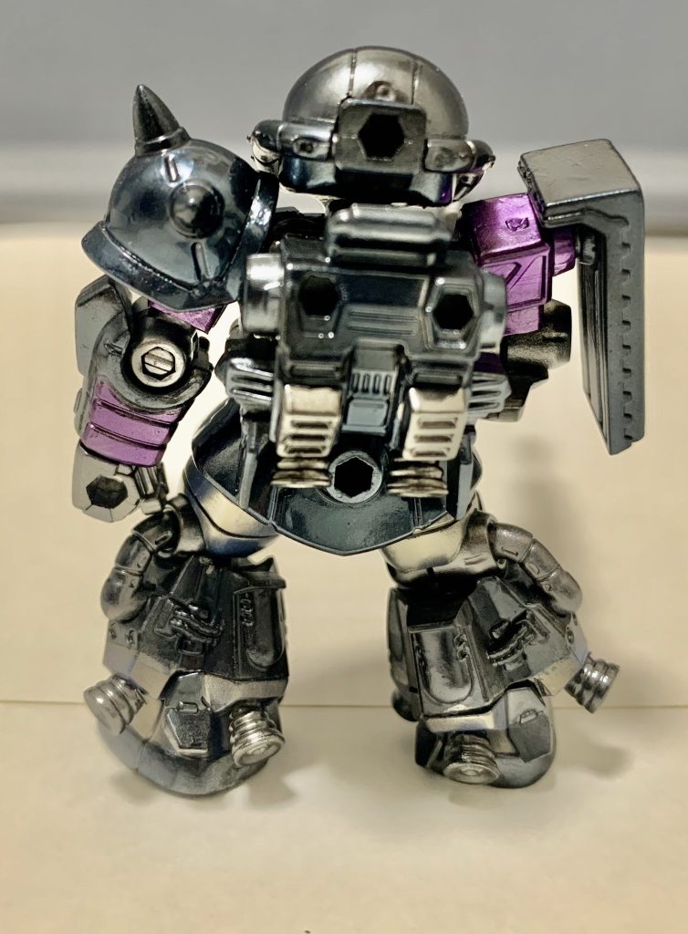 モビルスーツアンサンブル　マッシュ専用高機動型ザクⅡ(オリジン版黒い三連星仕様)–3枚目/制作者：ガシャポン魂