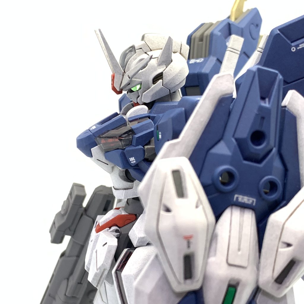 青色は説明書通りに調色。成型色の色味を再現できて満足です😆