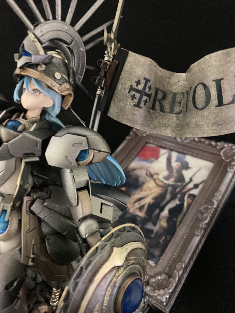ガンスタさんの美プラモデラーさん達の様にフェイス作りが出来ない為、顔はキットそのままを流用wwして、