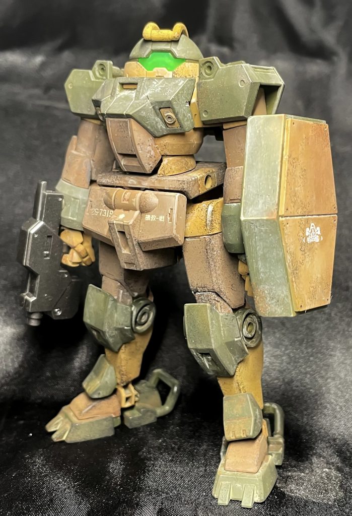 表面はいい感じのウェザリングが出来ましたが、