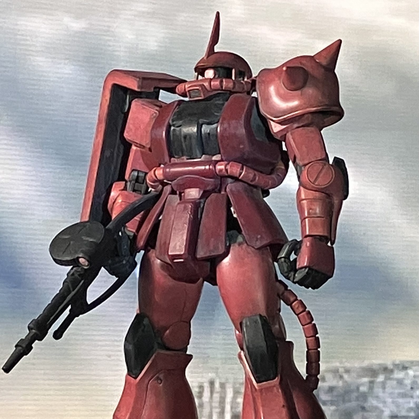 MG シャア専用ザクver2.0｜hatamataさんのガンプラ作品｜GUNSTA 