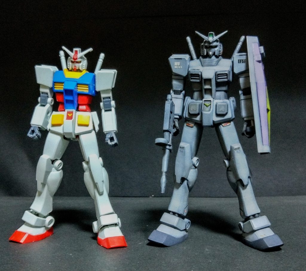 元々カッコ良いEGガンダムとの比較！