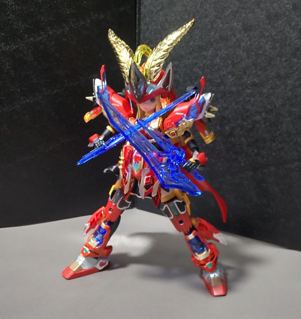 背中のバックパックに付けていたのも武器として使用できます。※張遼サザビーの武器です。