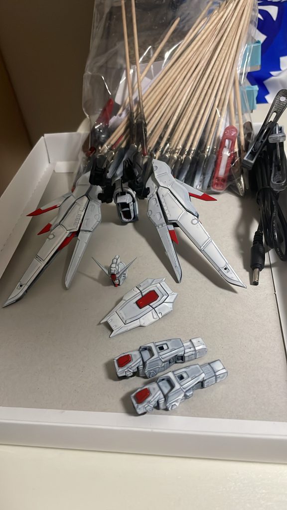 白の希釈が薄すぎたのが反省点、、、