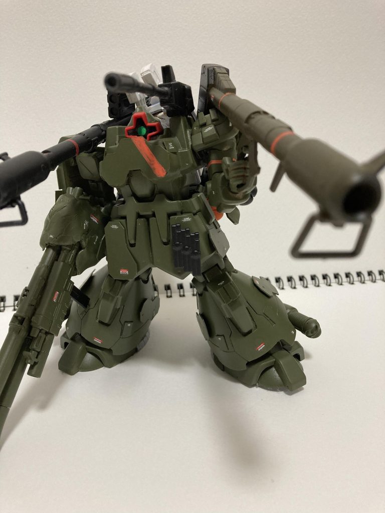 ジャイアントバズは塗装しましたそしてついにオリーブドラブが底を尽きました(泣)