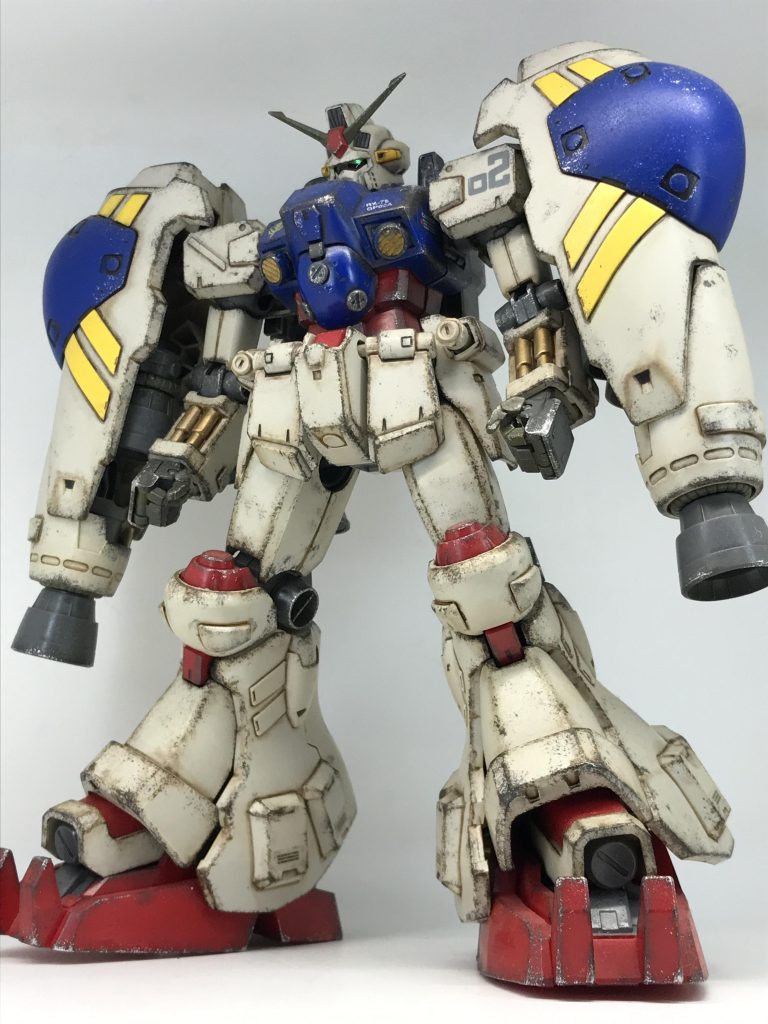 MG GP-02 サイサリスコレも、兄から譲り受けたパチ組みをウェザリング練習した過去作品だったかな