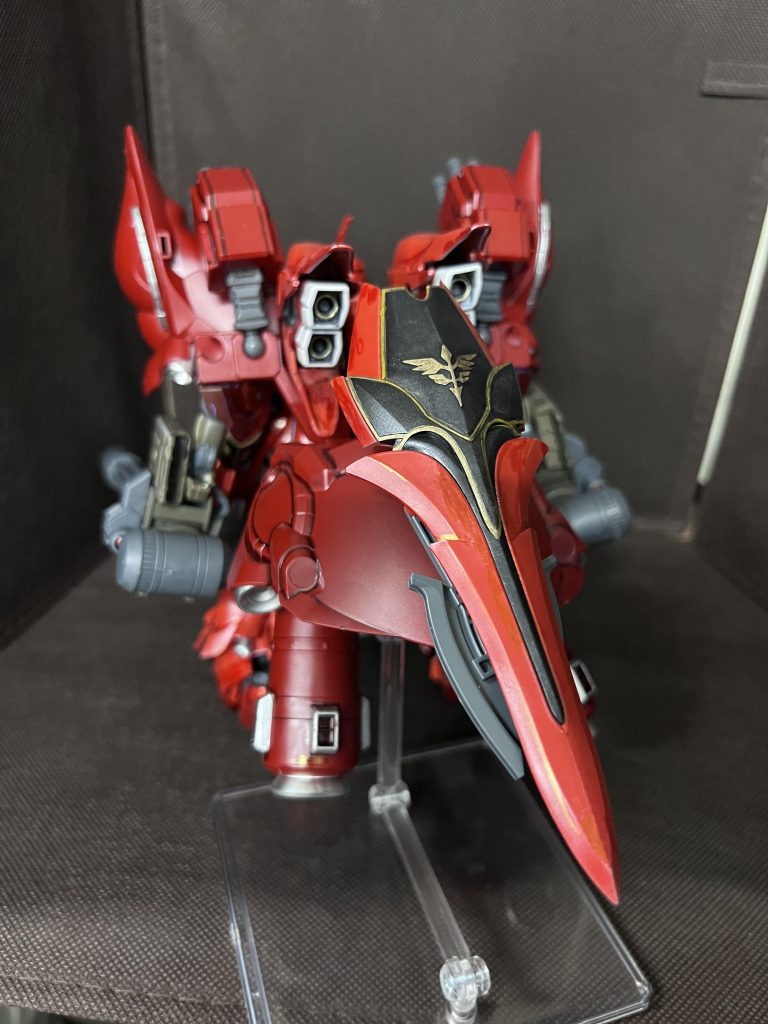 いきなりバックショット。背部が重くてなかなかポーズとれないです。でもこの背部のモリモリ感たまらんです笑