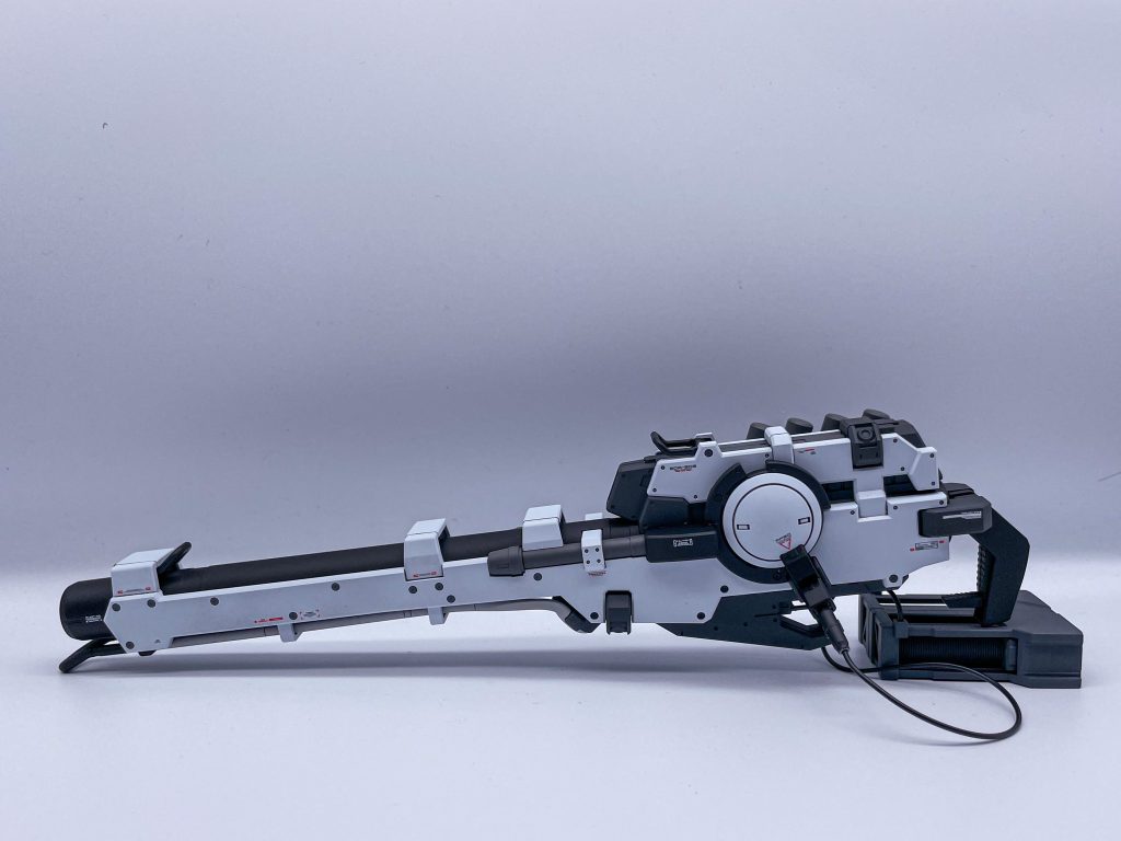 ハイパーメガバズーカランチャー単品でも撮ってみました。スチールホワイトだぁいすき