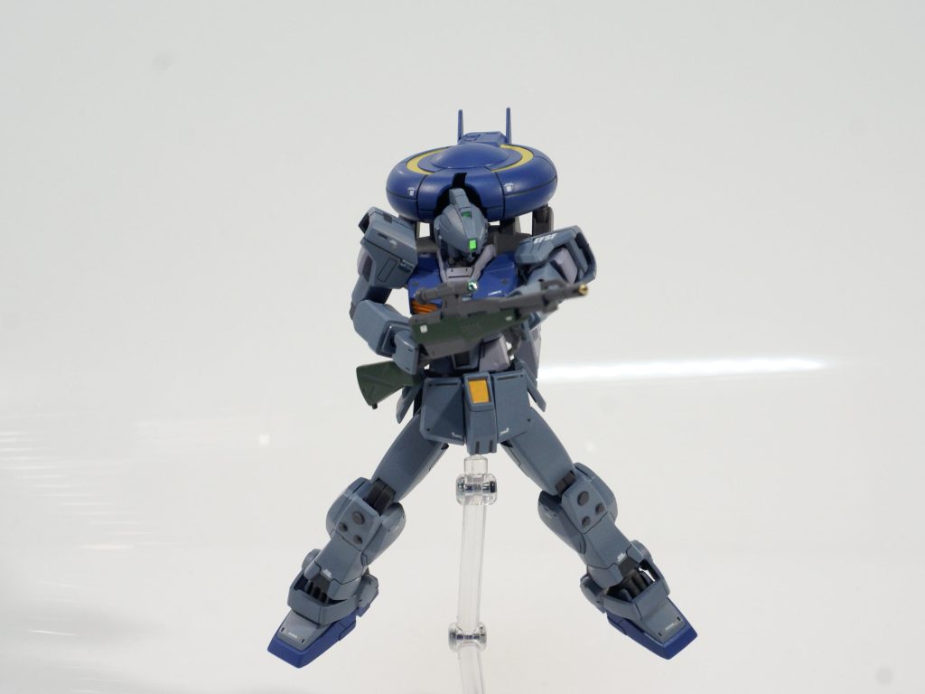 設定は以下の通りに！ガンナーガンダム同様ミノフスキー粒子影響下でも電波受信可能なのでサポートメカを使い索敵、狙撃を単独で行うスナイパータイプという設定です！ 