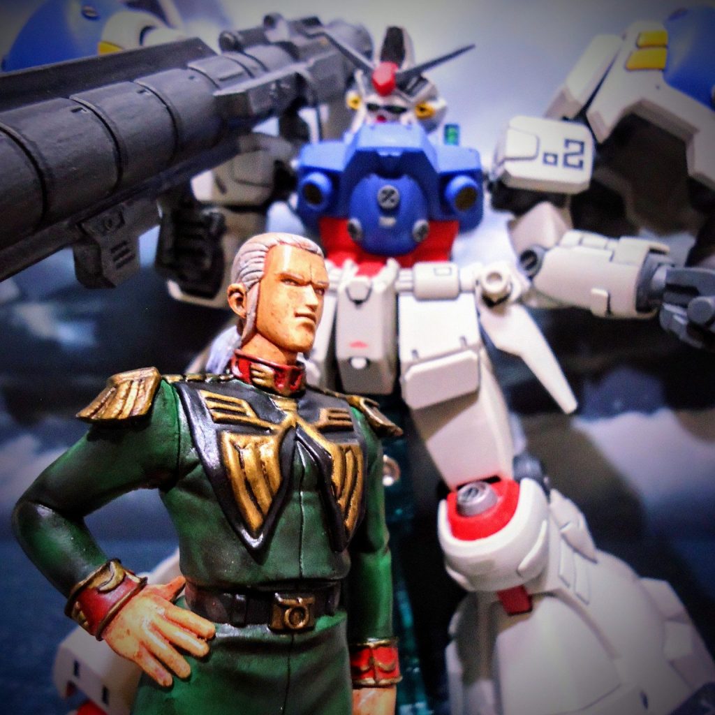 こちらは約一年前にガンスタにアップしていた作品です。サイサリスは基本色仕上げでウェザリング無しの状態デス♫ガトーさんもチョッチ？スッキリした塗装となっています(笑)