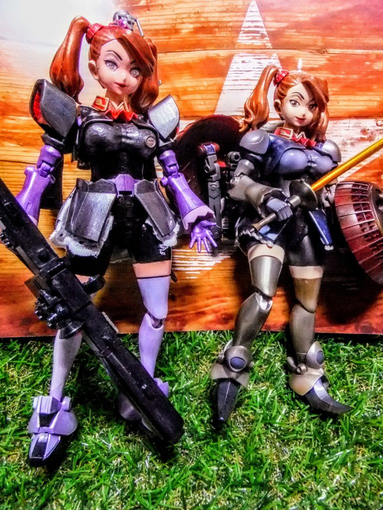 ノーマルのギャン子との比較ビュー!ノーマルギャン子はぽっちゃり系?リックド・ギャン子は頬を削り込んでシュッとさせました(笑)ボディバランスも変わっているのが見て取れたら幸いです♫