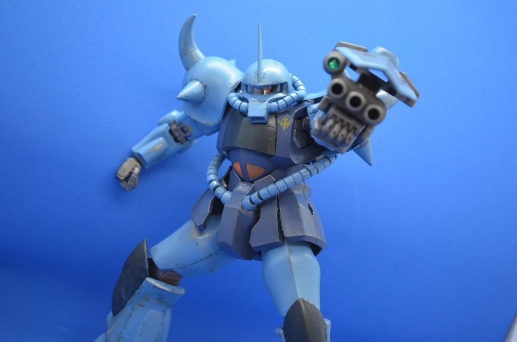 3連装ガトリング砲。これもセンサーには3Dメタリックシールを採用。