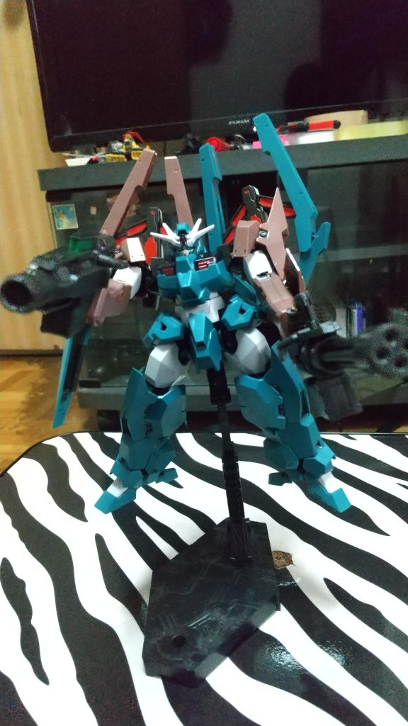 両手にお互いのライフル装備