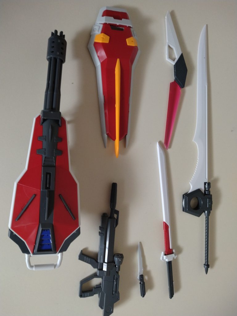 思ってたより武器やいろいろなパーツが多かった！💦