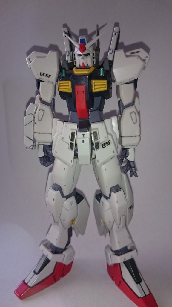 真正面。足はスペリオル、脚部横はGM3、脚部後ろはネモです。