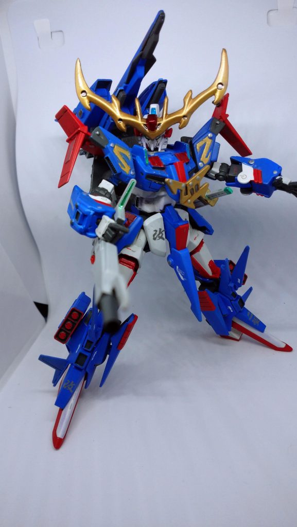 リアル時の武装の大目牙閃光銃(オメガビームライフル)  HGZⅡの物を使用しています。