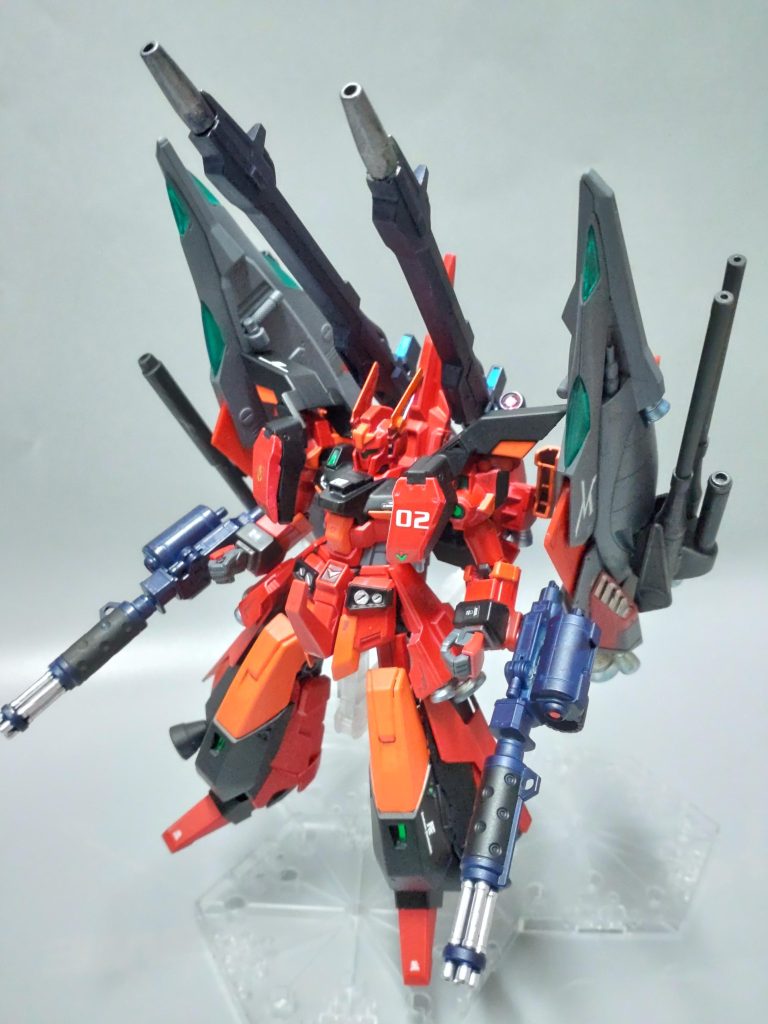 禁断？のアーマドとスーパーゴースト同時装備状態です。意外と安定しました、リゼルは可変機なのに頑丈ですね。