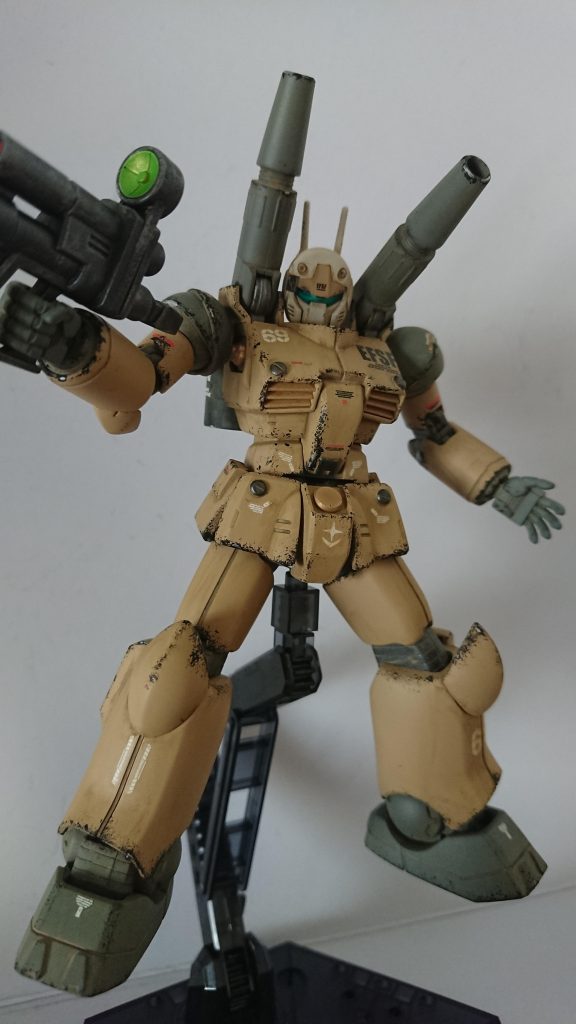 ガンキャノン 初ウェザリング–2枚目/制作者：poko69