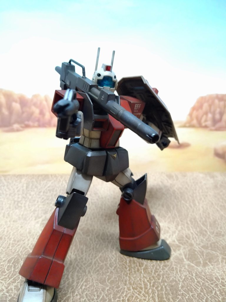 今回もジムスナイパーカスタム同様、ミキシング制作ですので、シールドがもったいないので、持たせてあげました!😚