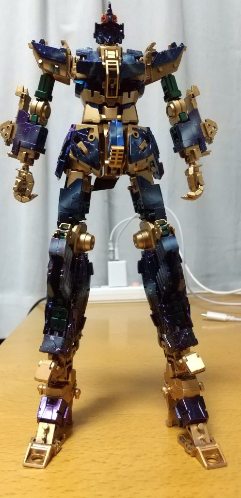 サイコフレームは宇宙塗装です。しかし、外装着けるとチラ見せ🤣🤣🤣