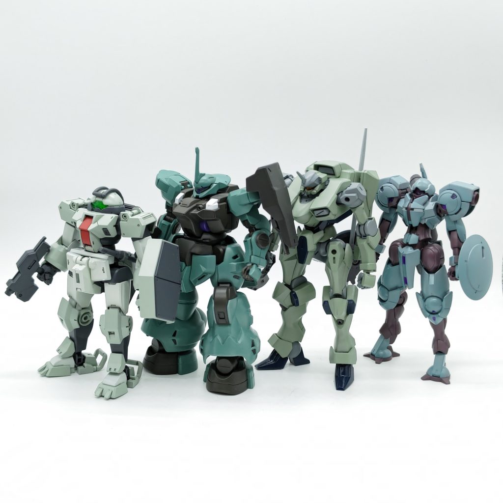 御三家とデミトレーナーこうしてみると、なかなか尖った性能のMSだ。ハインドリーシュトルムが楽しみ。