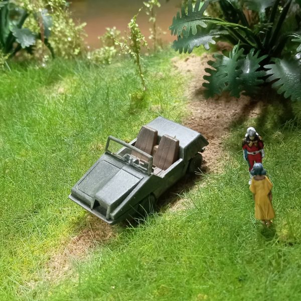 MG 　シャア・アズナブル＆ララア・スンと軍用ジープ