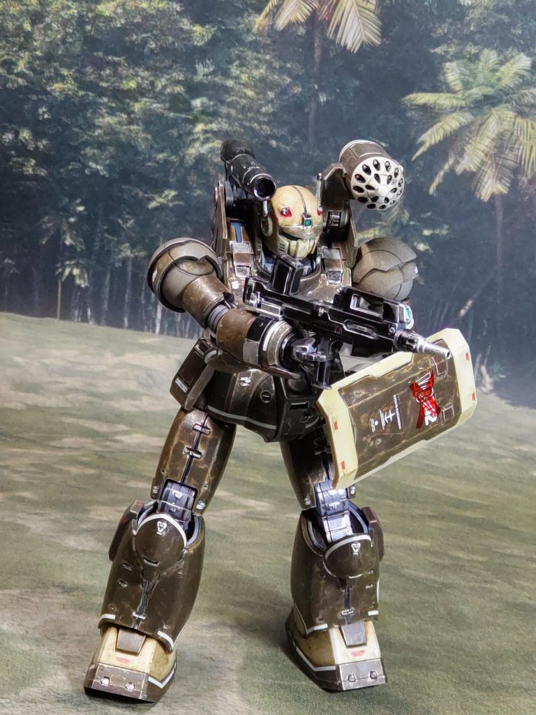 ガンキャノン最初期型に乗るD.D.T.隊の隊長卑怯な小物で、部隊における人望は皆無パイロットとしての技量はそこそこあるが、その一方で指揮官としての能力は著しく欠落しており、致命的なミスを多々しでかすしかし、悪運だけはかなり強く、何度も死にそうに目に遭うものの、何故かしぶとく生き残るモデルは、装◯騎兵ボト◯ズのカ◯・ユー大尉