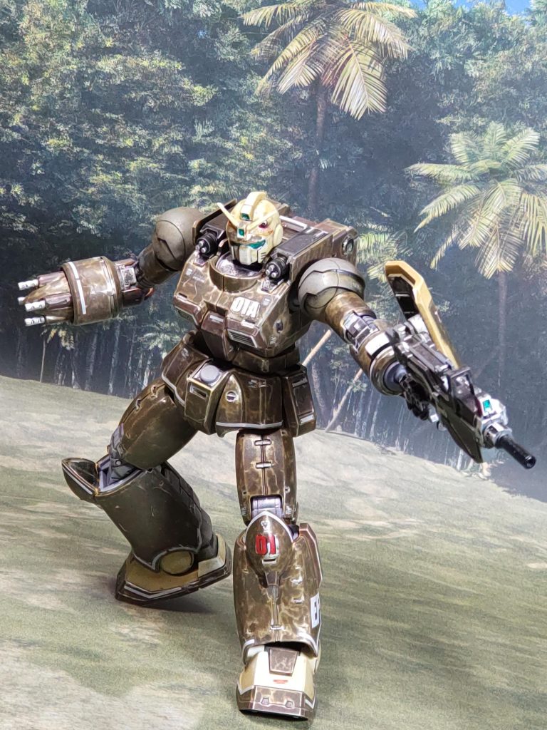 ガンキャノン機動試験型に乗るD.D.T.隊の２番パイロットパイロットとしては優秀だが、極めて残虐・残忍な性格また、姑息でずる賢く利己的な性格でもあり、卑劣な作戦や同胞すら陥れたり謀殺することも厭わない、外道の中の外道しかし、この男も悪運が強く、何度も死戦を越えては相手を追いかけ回す、相当にしつこい男でもあるモデルは、蒼き流◯SPTレ◯ズナーのゴス◯ロ