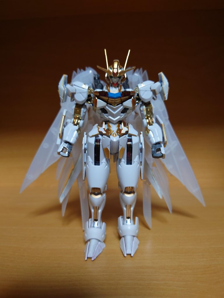 大天使シルエット①バックパックはRGウィングガンダムゼロの転用です。