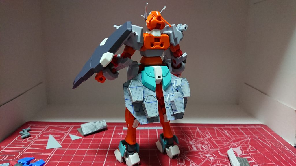 GNガードビットをリアスカートに取り付けできるようにしているところです